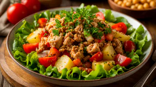 Салат «Обжорка» - просто и быстро: 4 ингредиента, а вкус невероятный – его сметут со стола первым