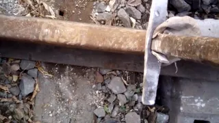 Появилось видео ремонта железной дороги в Рязани неисправным инструментом