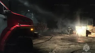 В Ковровском районе произошёл пожар на территории пилорамы