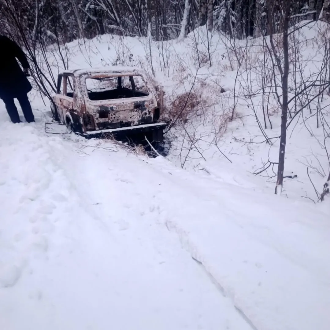 В Коми в придорожном кювете под Интой обнаружили автомобиль с телом погибшего