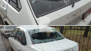 На улице Стройкова в Рязани неизвестные разбили окна припаркованных машин