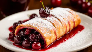 Вишневый штрудель на готовом тесте — не десерт, а королевское лакомство: идеальный рецепт для сладкоежек