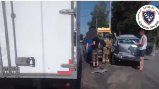 В Чебоксарах "Газель" собрала паровозик