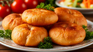 Смешиваю кефира и фарш, перемешиваю: на выходе получаю гору вкуснейших ленивых беляшей        