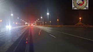 В Чувашии на трассе М-7 "Волга" пешеход попал под колеса "Лады" и получил травмы