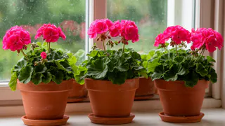 Герани в жару – первым делом: воткнули по таблетке в горшок — чахлые старушки и молодые черенки цветут наперегонки все лето