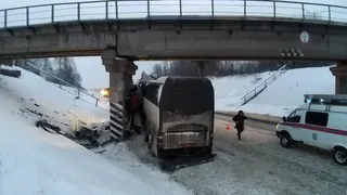 Тела погибших в ДТП с автобусом под Рязанью доставили в Астрахань