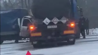Под Касимовом столкнулись фура и Газель