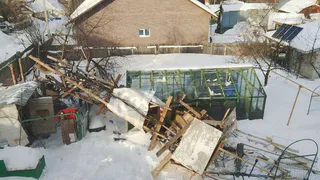 В Коврове из-за сильного ветра рухнула телевышка