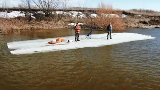 Экстремальный сплав: рязанец рассказал подробности путешествия на льдине