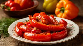 Жареный перец на зиму: быстрый рецепт заготовки на зиму - съедаются все баночки