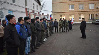 Группа мобилизованных из Рязанской области отправилась в учебные центры