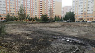 На улице Антонова завершены работы по засыпке заброшенного котлована