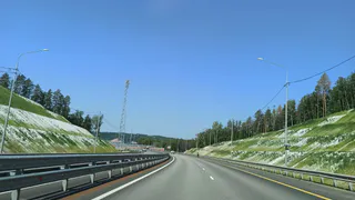 МегаФон первым разместил базовую станцию в полосе отвода федеральной трассы