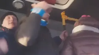 Футбольные фанаты устроили погром в рязанской маршрутке