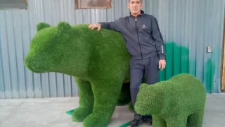 Пензенский художник хочет подарить городу зеленых медведей