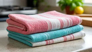 Стираю кухонные полотенца с этим дешевым средством — и они снова как новые, без пятен и запаха