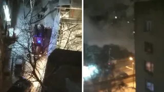 Ночной пожар: на улице Крупской загорелась однокомнатная квартира
