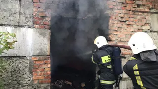 Пожар в нежилом здании на ул. 12 лет Октября