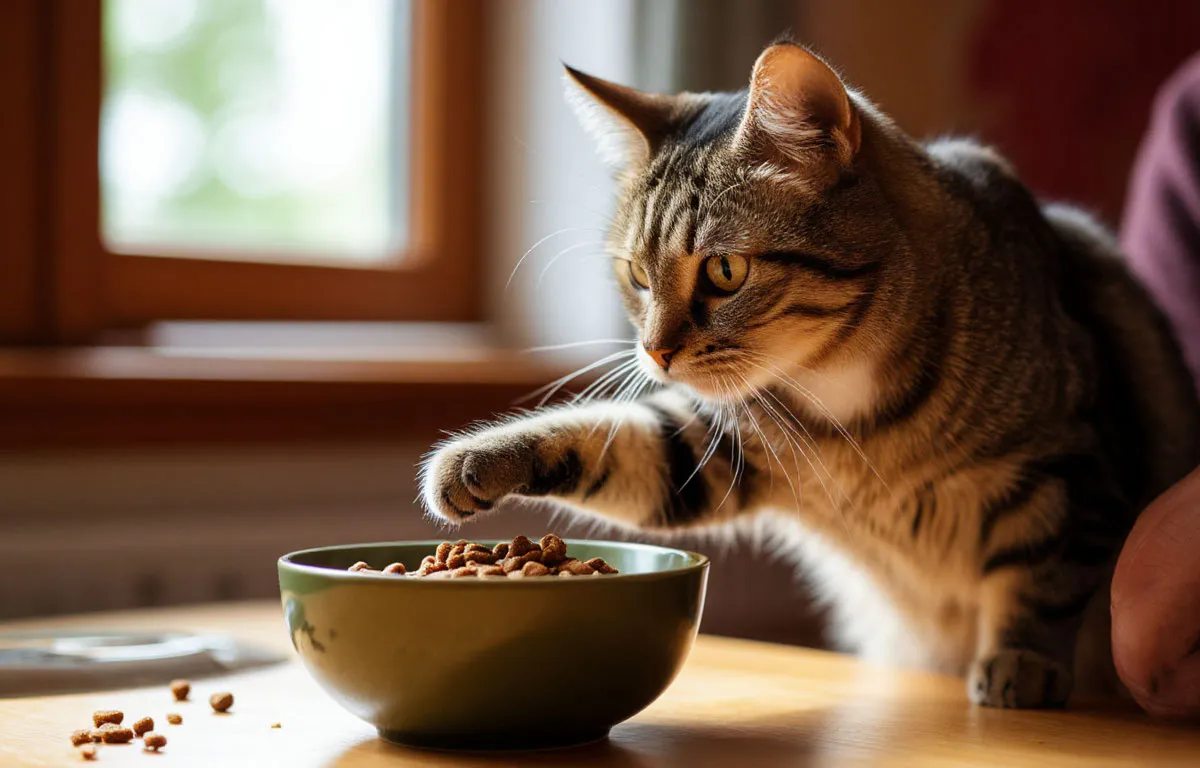 Почему кошка съедает желе, но оставляет кусочки корма в миске - ветеринар объяснил 
