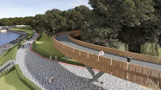 Вице-губернатор Бранов показал варианты вида набережных Оки и Трубежа в Рязани