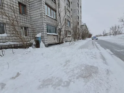 В Воркуте с крыши дома на двух детей упала глыба снега