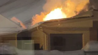 Пожар в Ленинском районе Пензы: Дом № 108 на улице Маресьева в пламени