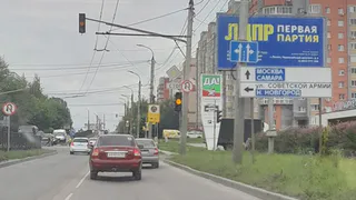 На улице Зубковой рядом с «Олимпийским» в Рязани запретили разворот