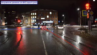 Женщина из Ухты получила перелом таза в результате ДТП на перекрестке