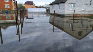 Из-за половодья затопило дачные участки в Полянах под Рязанью