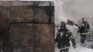 Пожар на Заводской улице в Усинске ликвидирован