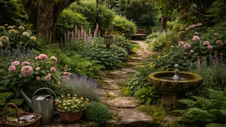 Ландшафтные дизайнеры знают один приём, который делает «новый» сад похожим на «старинный» – и он проще, чем кажется