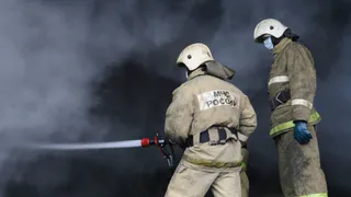 На окраине Рязани произошел крупный пожар - фоторепортаж