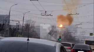 В центре Рязани замкнуло троллейбусную контактную сеть