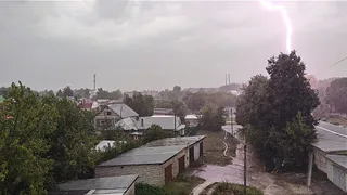 В Касимове отключились светофоры после удара молнии