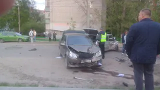 На улице Западной произошла массовая авария с четырьмя автомобилями