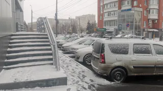 Мешающая вывозу мусора рязанка получила тортом в лобовое стекло