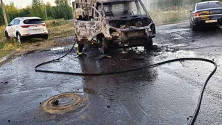 В областном центре сгорела «Газель»
