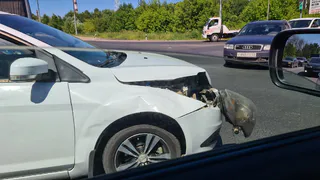 На въезде в Рязань возникла пробка из-за ДТП