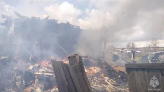 Во Владимирской области сгорел многоквартирный дом