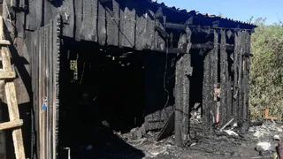 В Пронске вспыхнула хозяйственная постройка рядом с жилым домом