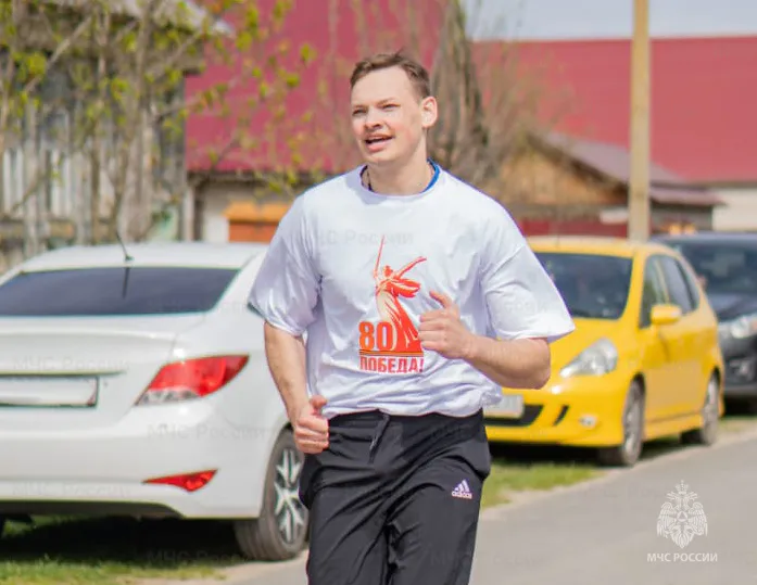 В Вязниках прошла эстафета в честь юбилея Великой Победы