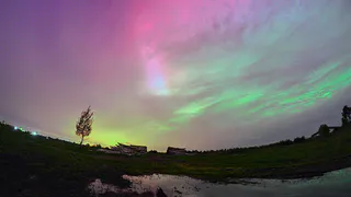 В Рязани опубликовали фото полярного сияния