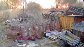 В Скопине Рязанской области сняли на видео крупный природный пожар