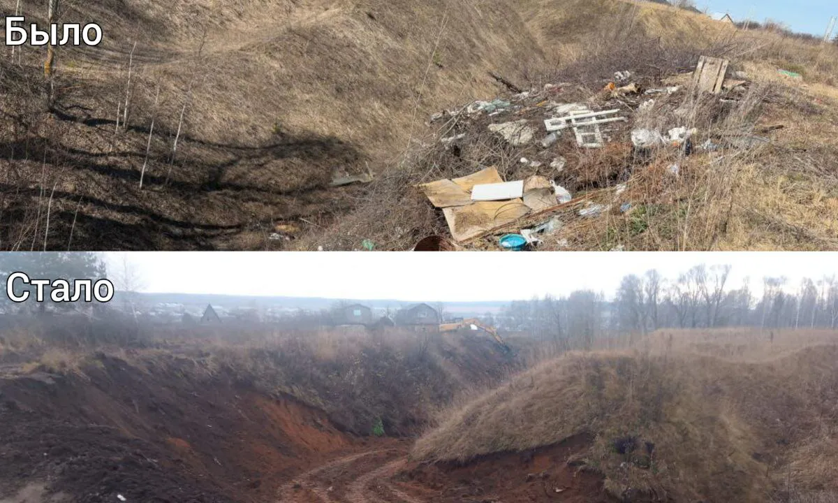В Нижнекамском районе ликвидировали крупную несанкционированную свалку
