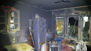 В Усинске два человека пострадали во время пожара в квартире