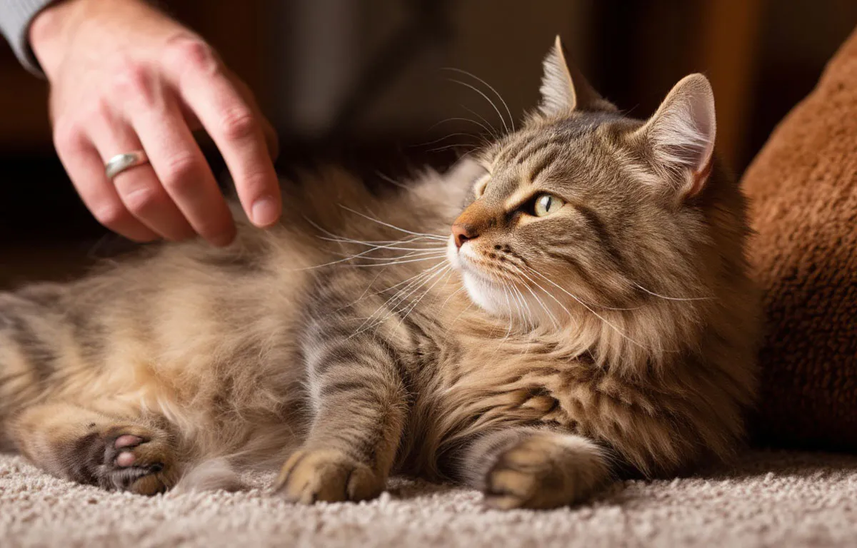 Почему нельзя трогать живот кошки, даже если она не возражает - об этом не знают 98% владельцев