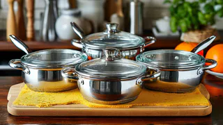 3 ложки на губку — и стеклянные крышки от кастрюль станут как новые: никакого прилипающего налета и жира — лайфхак