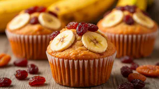 Вместо хлеба и конфет: домашние кексы с бананами и сухофруктами: рецепт, который легко запомнить после первой же готовки
