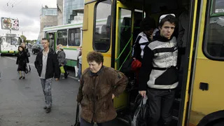 Автобус не довез пассажиров из-за проверки ГИБДД